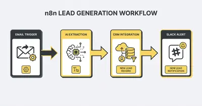 n8n lead generation workflow flowchart