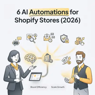 6 KI-Automatisierungen, die jeder Shopify-Store 2026 einrichten sollte
