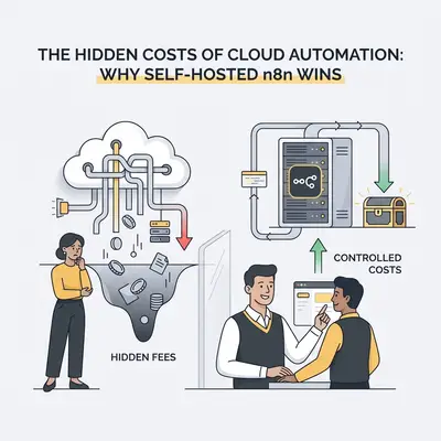Die versteckten Kosten von Cloud‑Automatisierung: Warum selbst gehostetes n8n gewinnt