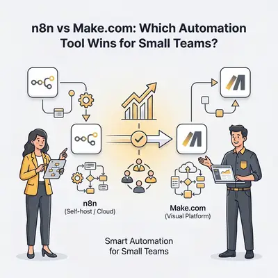 n8n vs. Make.com: Welches Automatisierungs-Tool ist das Beste für kleine Teams?