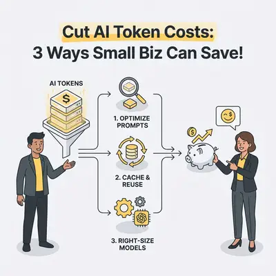 Cut AI Token Costs: 3 Ways Small Biz Can Save!
