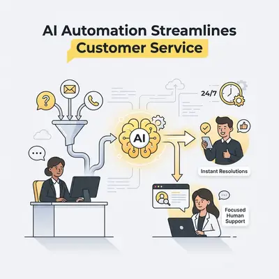 5 Wege, wie KI-Automatisierung den Kundenservice rationalisiert