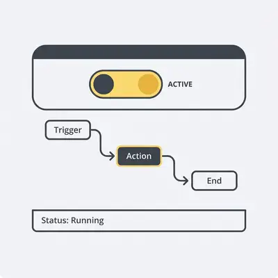 _ Diagram showing the Active toggle switch in the n8n editor