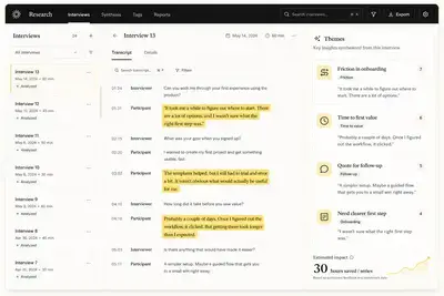 User-interview analysis