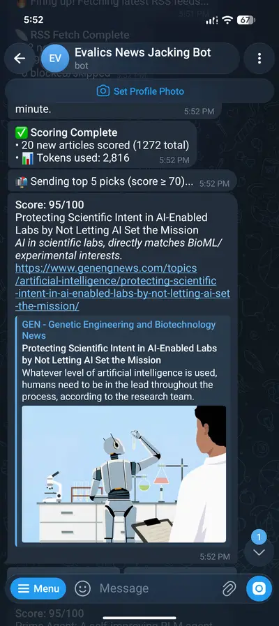 Evalics News Jacking Bot