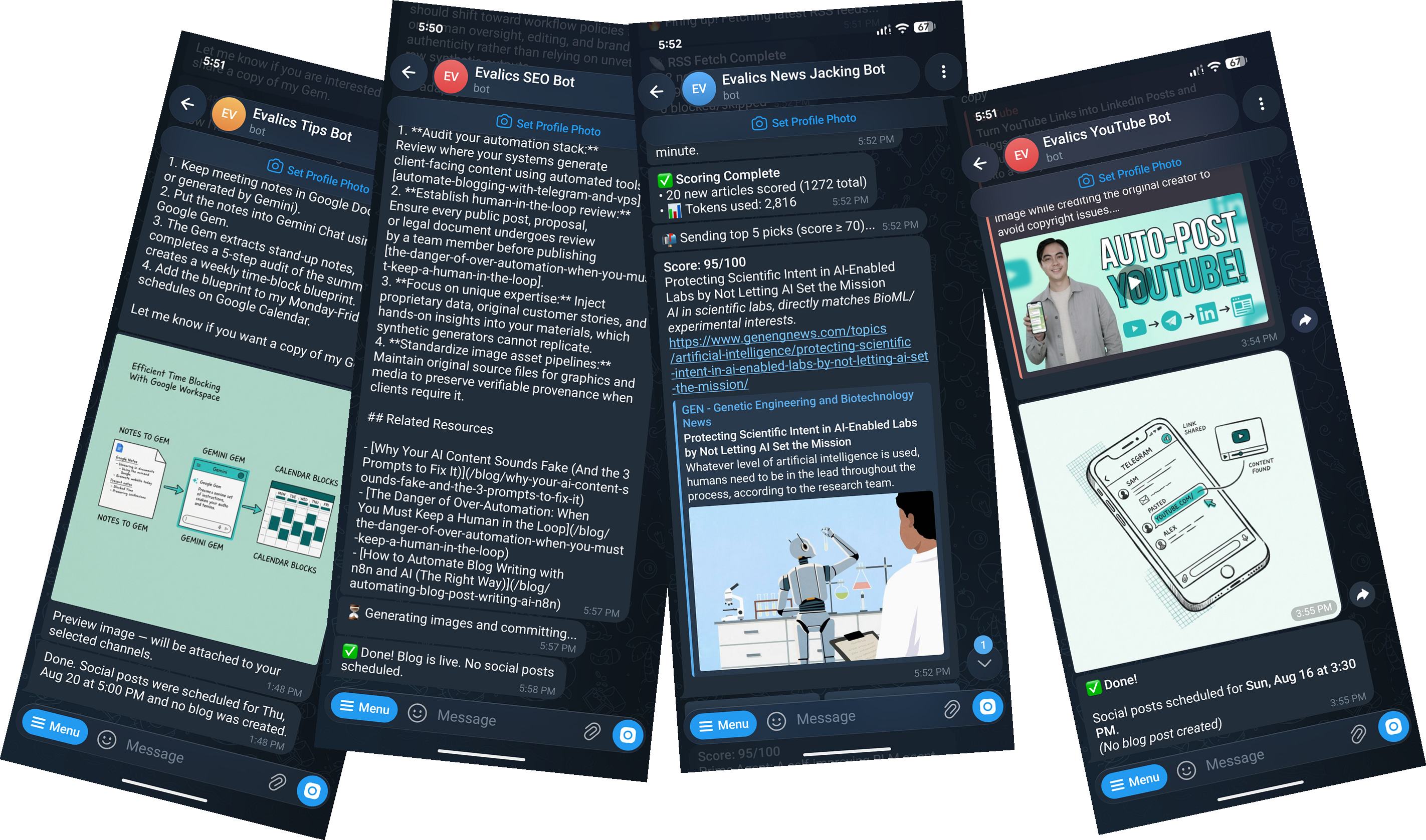 Telegram Bots That Publish to Your Blog and Social